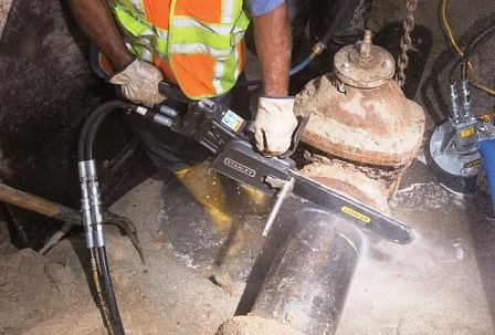 Stanley DS12 Hidrolik Zincir Testere Uygulama 01